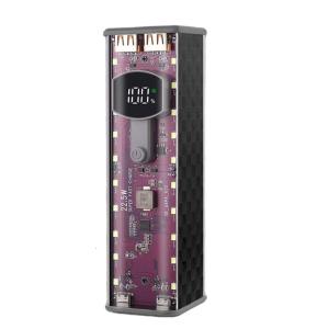 Không có hàn yêu cầu 8 Khe cắm 18650 trường hợp xách tay powerbanks với toolless cài đặt cho Diy dự án