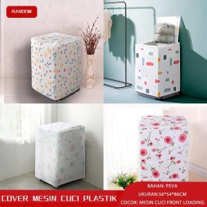 Cover Kulkas Multifungsi Tahan Air dengan Kantong Samping dan Motif Minimalis