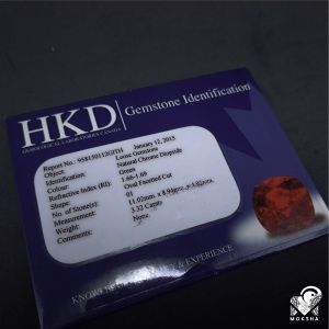 Natural Chrome Diopside Dengan Sertifikat HKD Canada