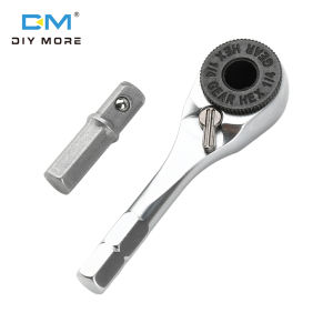 Diymore 6.35mm Tuốc nơ vít lục giác cờ lê đo lực 1/4 "ratchet cờ lê nhanh chóng chìa vặn măng sông dụng cụ cầm tay