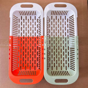 Kitchen Adjustable Basin Sink Drain Basket Kitchen Expandable Sink Strainer Drain Fruit Vegetable Filter Water Basket Utensil Storage Rack