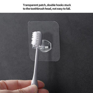 Toothbrush Holder Punch-free Toothbrush Rack Holder Wall-mounted Toothpaste Storage Rack Shaver holder Rack