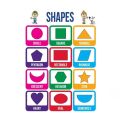 Laminated Shapes Charts for Kids, Learners and Educators, Colorful Shapes Charts. 