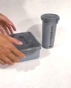 Kotak Makan dan Botol Minum Free Sendok Garpu / Set Kotak Makan + Botol Minum / kotak makan  set