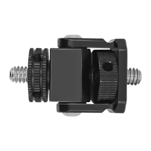 Mini Adjustable Snail PTZ for Fill Light Cameras and Monitors with 1/4 Thread Aluminum Alloy Construction Black