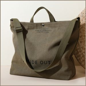 Commuter Bag Beautiful Canvas Bag Convenient Categorized Storage Fashionable and Practical