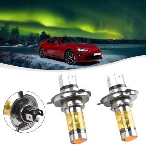 2pcs H4 4300K Yellow 100W LED Headlight Light Fog Lamp Bulbs Fit For Toyota Universal H4 LED Light Bulbs Car Accessories