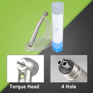 2026 WJ Dental High Speed LED Handpiece Dentist E-Generator Hand Piece Rotation Push Button Triple Water Spray Air Turbine