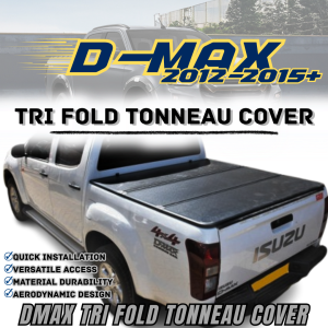 OCAS TRI FOLD TONNEAU COVER D-MAX 2012-2015 (ABS) BLACK HT002 (11823)