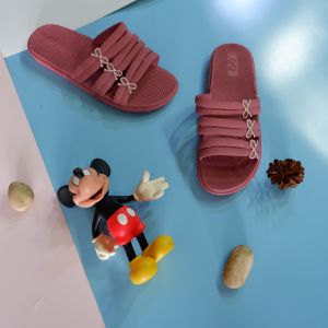 SandSo - Q63 Polos Sandals Wanita Perempuan Sandal Karet Rubber Slip On Slipper Flip Flop Flipper Flat Teplek Slide Slop Selop Sendal Rumah Kamar Mandi Kantor Kerja Tidur Pantai Anti Air Licin Jelly Cewek Cewe Sol Sole Mule Plain Polos Casual Kasual Tapak
