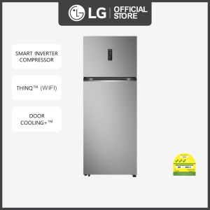 [Free $50 Grocery Voucher] LG Top Freezer GT-B4603PY 461L  | Smart Inverter Compressor™ | Prime Silver