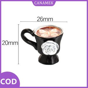 CANAMEK✨ 3 cái bộ thu nhỏ Dollhouse Rose cốc cà phê đồ uống nhà bếp thực phẩm cho Búp bê phụ kiện cô gái Đồ chơi