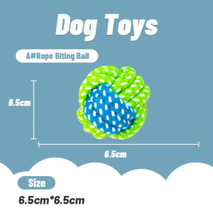Pet Dog Toys Chew Teeth Clean Toys Grinding Teeth Traning Fun Playing Cotton Rope Ball Puppy Toys