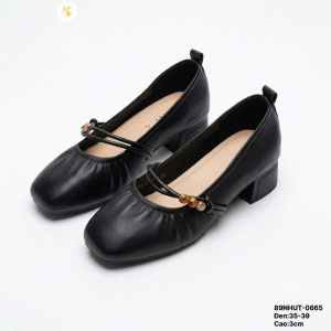 Giày búp bê cao 3cm quai nhún nữ tính điệu đà - (89NHUT)