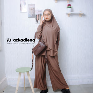 REZKITA setcel 3in1 setelan wanita set hijab gamis jersey polos