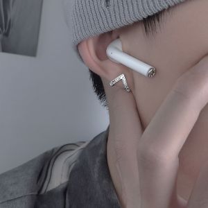 YOYO CHARMING Personality Hip Hop Trend Hollow Women Cross Men Earrings Metal Ear Studs Korean Style Earrings Geometry