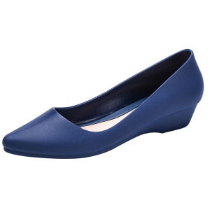 Free Shipping In Stock: Korean-Style Versatile New Wedge Heel Shoes Pointed-Toe Professional WomenS Shoes Shallow-Mouth Non-Slip Fashionable Summer Sandals For Women