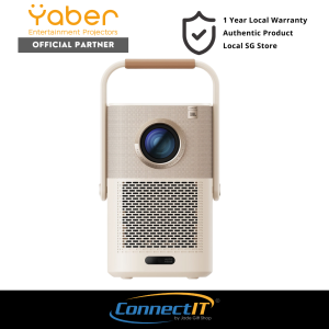 Yaber T2 Plus Outdoor Projector with WiFi 6 &Bluetooth Smart Movie Projector Includes Google TV Dongle( 1 Year Warranty)