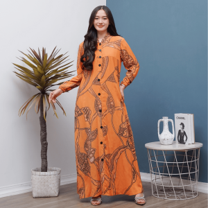 Gamis Batik Rayon Premium - Surya Teja Asli - Adem Modern Pekalongan - Terbaru 2025 GB-1-5