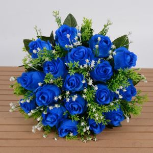 【MỘT MÓN HÀNG MIỄN PHÍ VẬN CHUYỂN】NOBLELUX 18 đầu Hoa thật hạnh phúc 10 màu sắc mini Hoa hồng mô phỏng tự nhiên  Quà tặng ảnh  Hoa hồng trang trí Trang trí nhà cửa