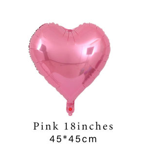 5PCS Heart Foil Balloon Birthday Wedding Festive Party Decoration Premium Aluminum Foil Balloon