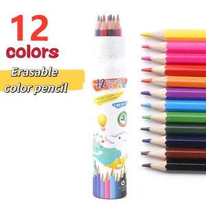 High Quality 12/24/36/48 Colors Erasable Color Pencils Set For Coloring Drawing Sketching For Student