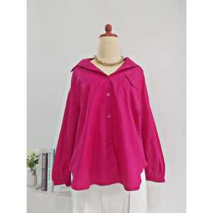 NANDO KEMEJA POLOS KANTONG LIPAT TANGAN KARET VIRAL KATUN POPLIN PREMIUM 8115