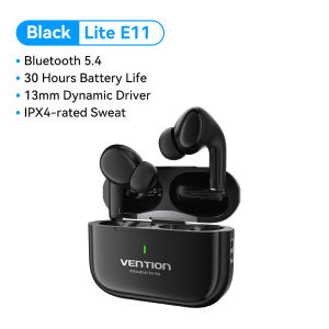 Vention Bluetooth 5.4 Wireless Earbuds ECHO LITE E11 Bluetooth Earphone ECHO LITE E11 Headsets Smart Noise Reduction Sport Gaming Sweatproof Wireless Earbuds for iPhone Samsung XiaoMi