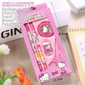 5in1 Kids Gift Children Pencil Set Portable Cute cartoon Stationery Set Gift Pencil For Kids