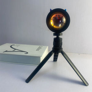 RGB Sunset Projection Lamp Mini Atmosphere Light USB Powered 5V 3W Remote Colorful Background Lamp Practical Everyday Item Suitable for Daily Use Great Gift for Family and Friends