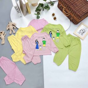 [HOT] BỘ DÀI TAY MY FAMILY IN SAU CHẤT COTTON MỀM MÁT ĐÁNG YÊU CHO BÉ TRAI VÀ BÉ GÁI 8-18KG. VIDEO THẬT. BIBO BABY SHOP