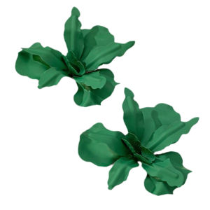 shiqinbaihuo Pleated irregular Flower Earrings đối với phụ nữ retro thanh lịch thời trang Tính khí tai phụ kiện thời trang Wedding party Jewelry Quà Tặng