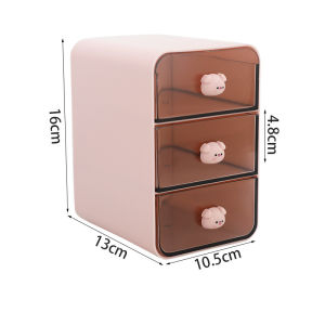 Tủ Mini Để Bàn Thiết Kế 3 Ngăn Chất Liệu Nhựa Có Ngăn Kéo Tủ Đựng Đồ Decor Bàn Học Sắp Xếp Đồ Dùng Gọn Gàng Đa Năng