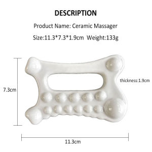 [HOT] In-stock Korean ceramic gua sha board for face and body use gua sha ceramic face massager