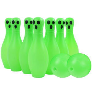 Halloween Creative Ghost Bowling Set Glow in Dark Interactive Bowling Toys Game Festival Theme for Parent Child