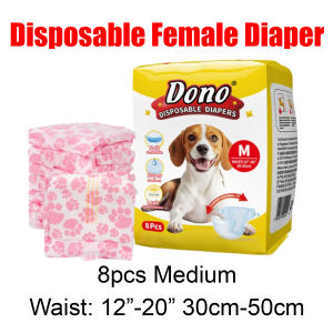 DONO Disposable Pet Female Diapers Curved Design for Dogs
