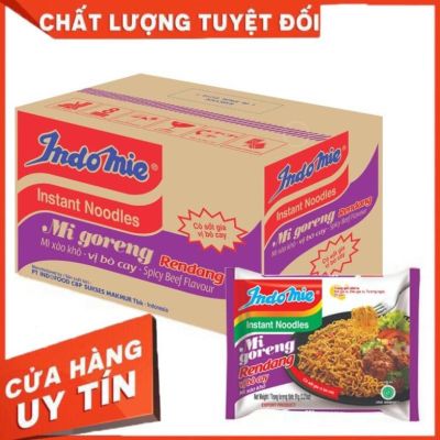 [HCM] THÙNG MÌ XÀO KHÔ INDOMIE I 4 VỊ I 40 GÓI