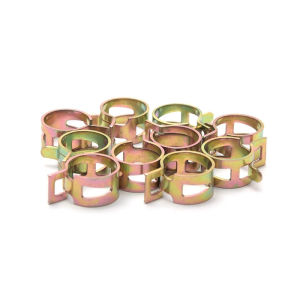 SEKINEW Automobiles 6-15mm Air Tube Clamps Metal Fastener Water Pipe Silicone Pipe Clamp Spring Band Hose Clips Fuel Line Hose
