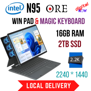 2025 ORE WP1 16GB DDR4 RAM 2TB NVME SSD 14 Inch Win Pad Tablet Laptop Windows 11 HDMI WiFi USB Bluetooth Computer Desktop Gaming Laptop Gaming PC