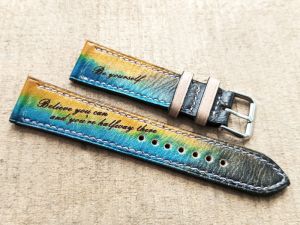 Tali Jam Tangan Selapis Custom - Kulit Sapi Crazy Horse Garansi