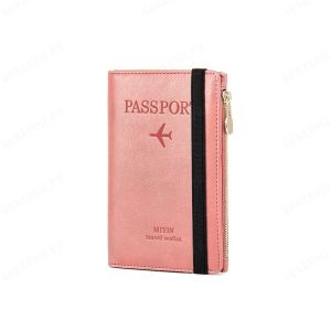 Mens Durable Passport Wallet with RFID Blocking