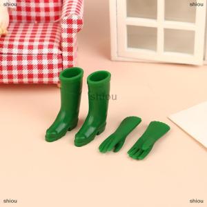 [COD] shiou 1 Bộ 1:12 Dollhouse thu nhỏ mưa khởi động làm vườn găng tay Găng tay nướng găng tay giặt Găng tay mô hình trang trại trang trí nội thất đồ chơi