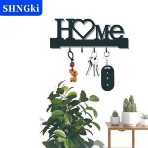 SHNGki  Nhà tình yêu  hình chủ chốt với móc-không khoan treo tường kim loại tổ chức cho phòng khách trang trí giá treo chìa khóa   Móc Treo Tường