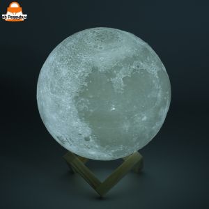 USB Rechargeable 3D Moon Lamp Night Light with Touch Sensor and Color Changing Function for Cozy Bedroom Ambiance