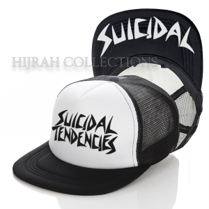 Topi Snapback SUICIDAL TENDENCIES Band v02 Topi Trucker jaring Premium Topi musik standar distro