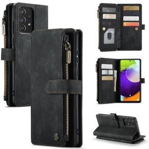For Samsung Galaxy A52S A53 A72 A52 A33 A32 A23 A22 A12 A13 5G Cover Samsung A72 A52 A51 A71 A50 A50S A30S Phone Case Magnetic Leather Wallet 10 Card Slots Couples Flip Cover Casing
