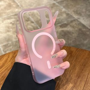 Luxury Matte for Magsafe Translucent Case for iPhone 17 16 15 14 Pro Max Plus 17 Air 13 12 11 Magnetic Hard PC Ultra Slim Cover