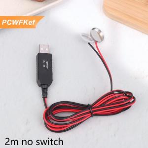 【PCWFKef】 Usb để 3V CR2032 pin giả dây sạc với thiết bị chuyển mạch cung cấp điện cáp cho đồng hồ Microphone đồ chơi từ xa