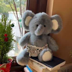 ของเล่นตุ๊กตาช้างน่ารักสุดน่ารักสำหรับสัตว์เลี้ยงที่กำลังวิ่งเล่น ให้ของขวัญวันเกิดแก่เด็ก ๆ