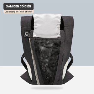 Địu Em Bé Sơ Sinh 3-36 Tháng Gọn Nhẹ Tiện Lợi 4 Tư Thế Đa Năng Thoáng Mát Baby-S – SSS046